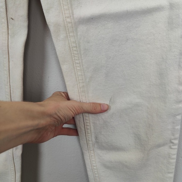 Everlane The Original Cheeky‎ Jean Womens 26 Regular Organic Cotton Ecru Beige - Picture 5 of 12
